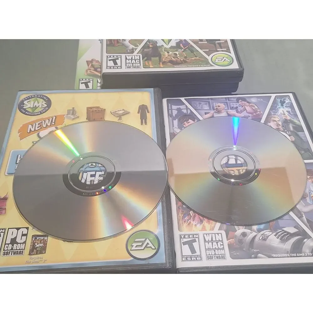 The Sims 3 & Sims 2 PC Lot Expansions Stuff Packs + Guide Tested Discs